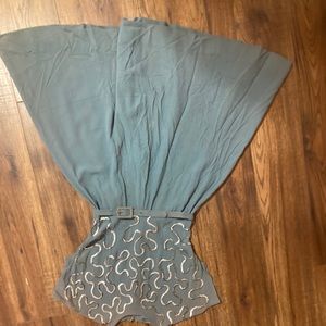 1950s green/blue vintage dress